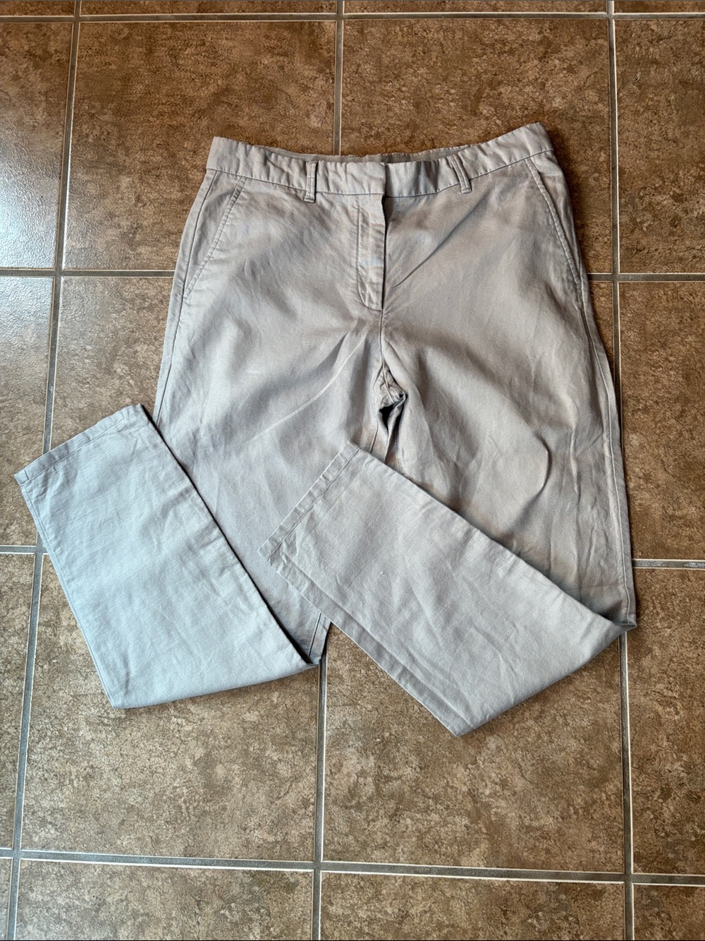 Khakis by Gap Linen Cotton Pants Size 8